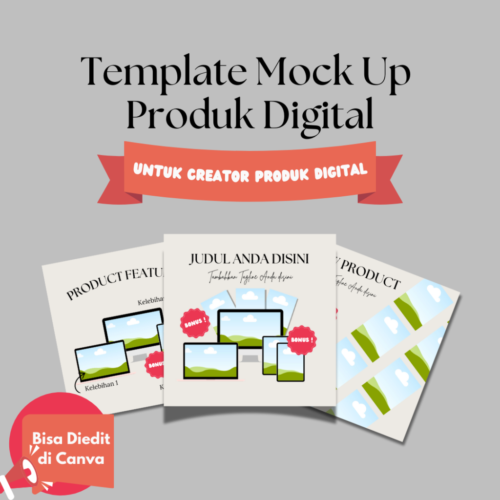 Template Mockup Produk Digital